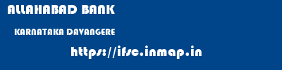 ALLAHABAD BANK  KARNATAKA DAVANGERE    ifsc code